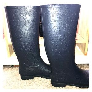 Navy Blue Ugg rain boots